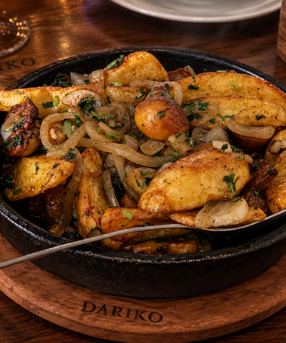 A generous table of Georgian dishes at DARIKO